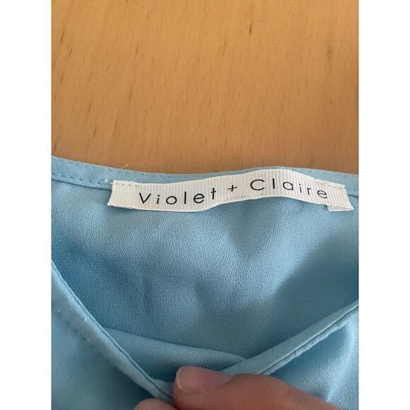 Violet & Claire Blue Loose Tunic Top Size Small Women's - Picture 8 of 9